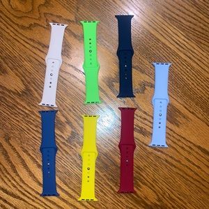 7 Apple Watch bands. All size 38/40mm.